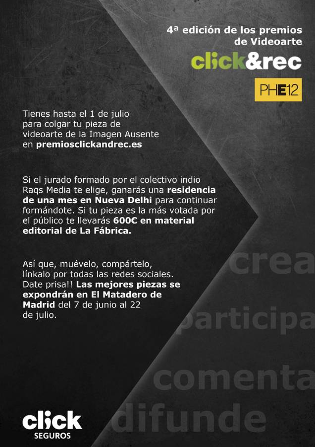 4ª edición de los Premios de videoarte Click&Rec