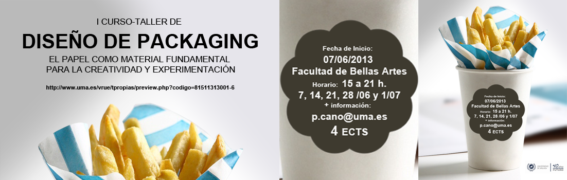 I CURSO-TALLER DE DISEÑO DE PACKAGING: El papel como material fundamental para la creatividad y experimentación.