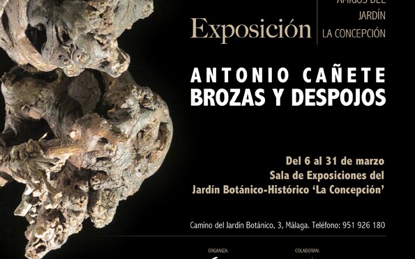 Exposición “Brozas y Despojos” de Antonio Cañete. Jardín Botánico-Histórico La Concepción.