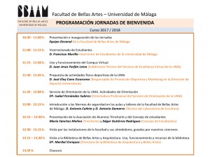Programa Jornada de Bienvenida 2017-18