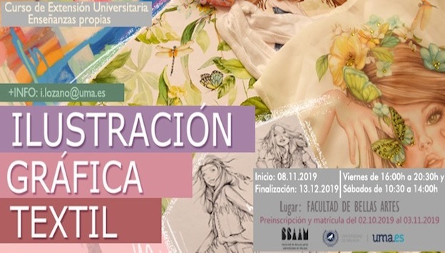 II CURSO DE ILUSTRACIÓN GRÁFICA TEXTIL. PREINSCRIPCIÓN 02 DE OCTUBRE AL 03 DE NOVIEMBRE.