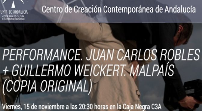 Performance «Mal País (Copia Original)» Juan C. Robles y Guillermo Weickert. 15/11/19. 20:30. La Caja Negra C3A