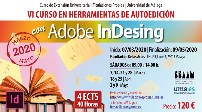 vi curso con herramientas de autoedición con adobe indesing. Inscripción hasta 01/03/2020