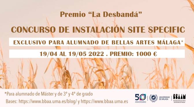 CONCURSO PARA LA CREACIÓN DE UNA INSTALACIÓN ARTÍSTICA EN LA EXPOSICIÓN SOBRE “LA DESBANDÁ” del 19/04 al 19/05/22.