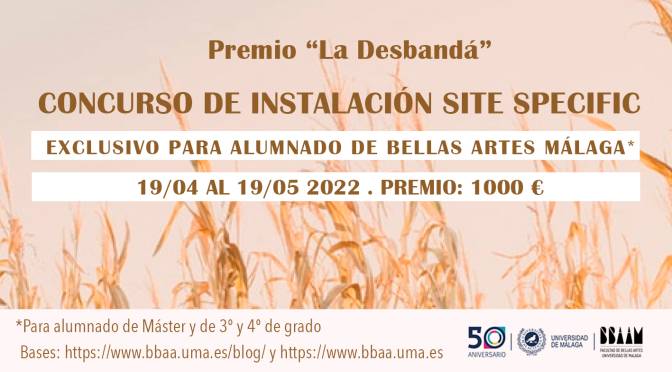 CONCURSO PARA LA CREACIÓN DE UNA INSTALACIÓN ARTÍSTICA EN LA EXPOSICIÓN SOBRE “LA DESBANDÁ” del 19/04 al 19/05/22.